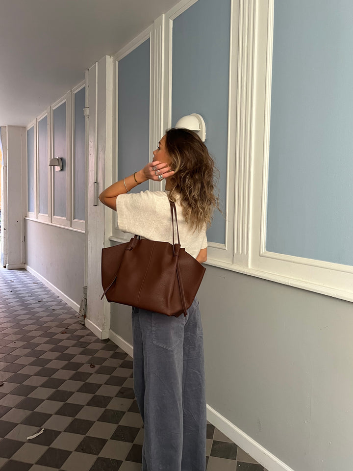 Andrea Strap Bag - Dark Brown