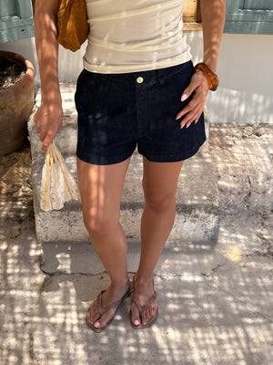 Cecilia Denim Shorts - Dark Blue