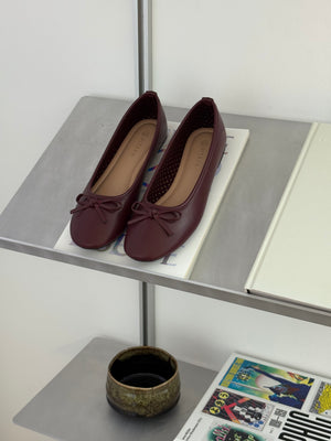 Dora Bow Ballerina - Plum