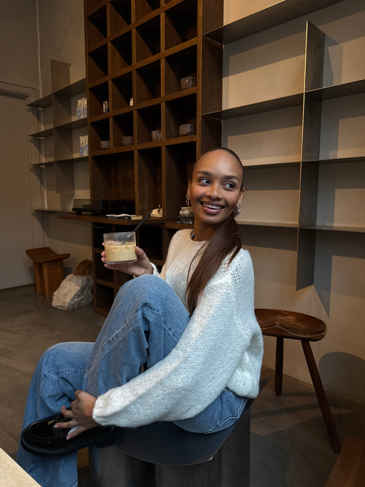 Ella Chunky Knit - White