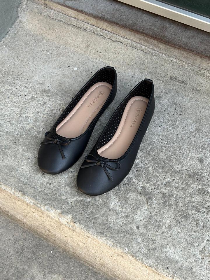 Dora Bow Ballerina - Black