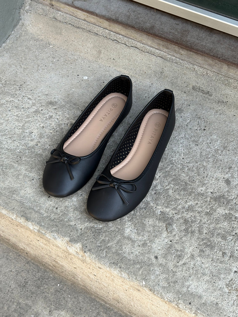 Dora Bow Ballerina - Black