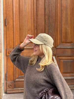 Elsa Washed Cap - Khaki