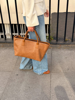 Noa Braided Bag - Caramel Brown
