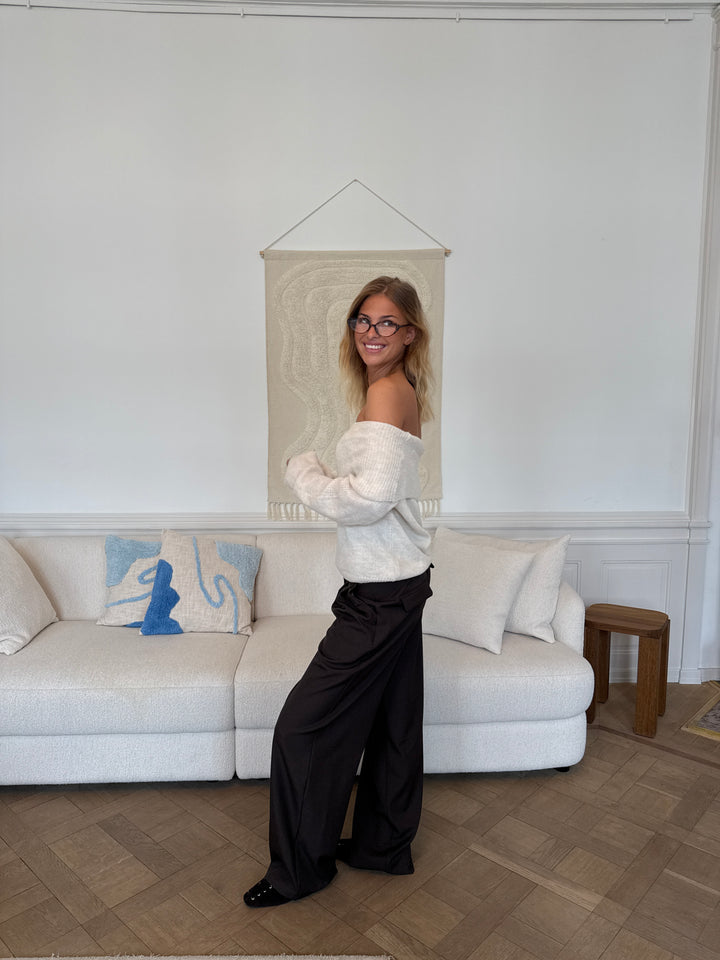 Sally Off Shoulder Knit - Off White