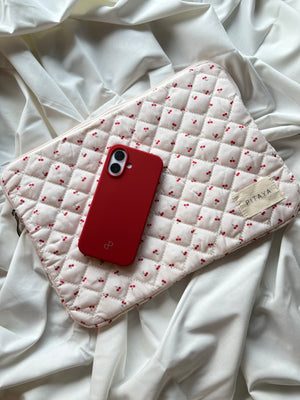 Emma Computer Sleeve - Red Cherry