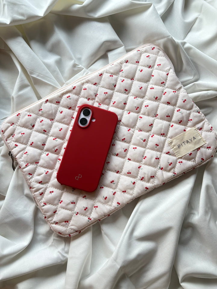 Emma Computer Sleeve - Red Cherry