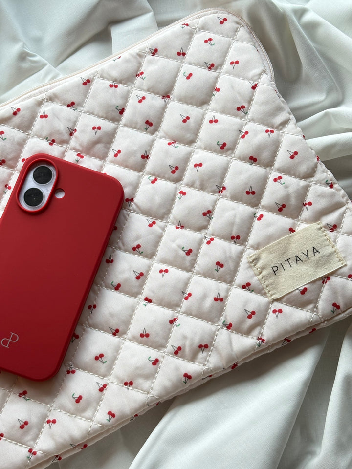 Emma Computer Sleeve - Red Cherry
