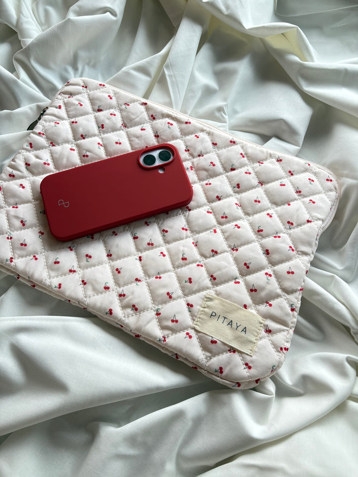 Emma Computer Sleeve - Red Cherry