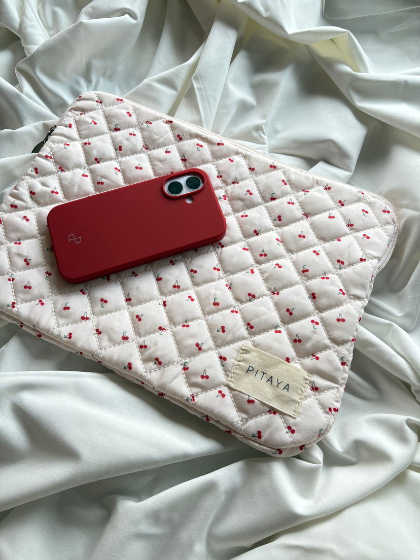 Emma Computer Sleeve - Red Cherry