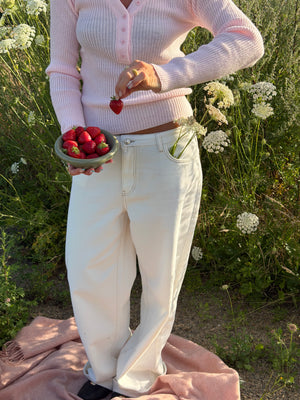 Luna Denim Jeans - White