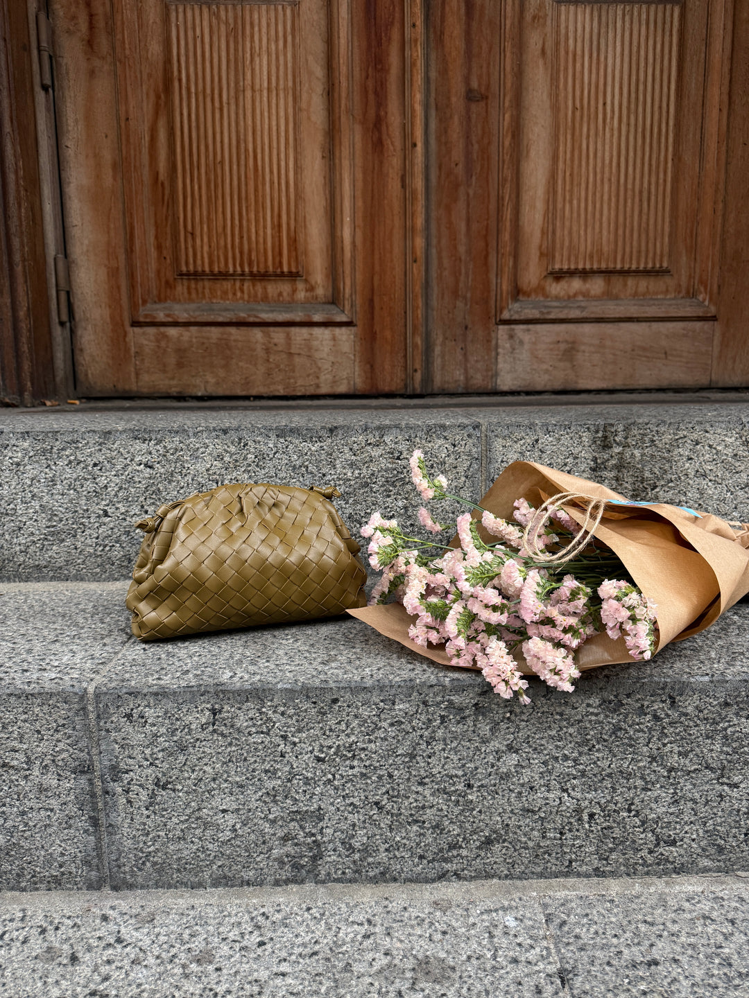 Aya Small Clutch - Dark Olive