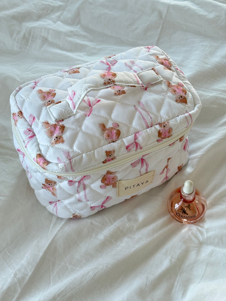 Large Makeup Bag - Cute Teddy