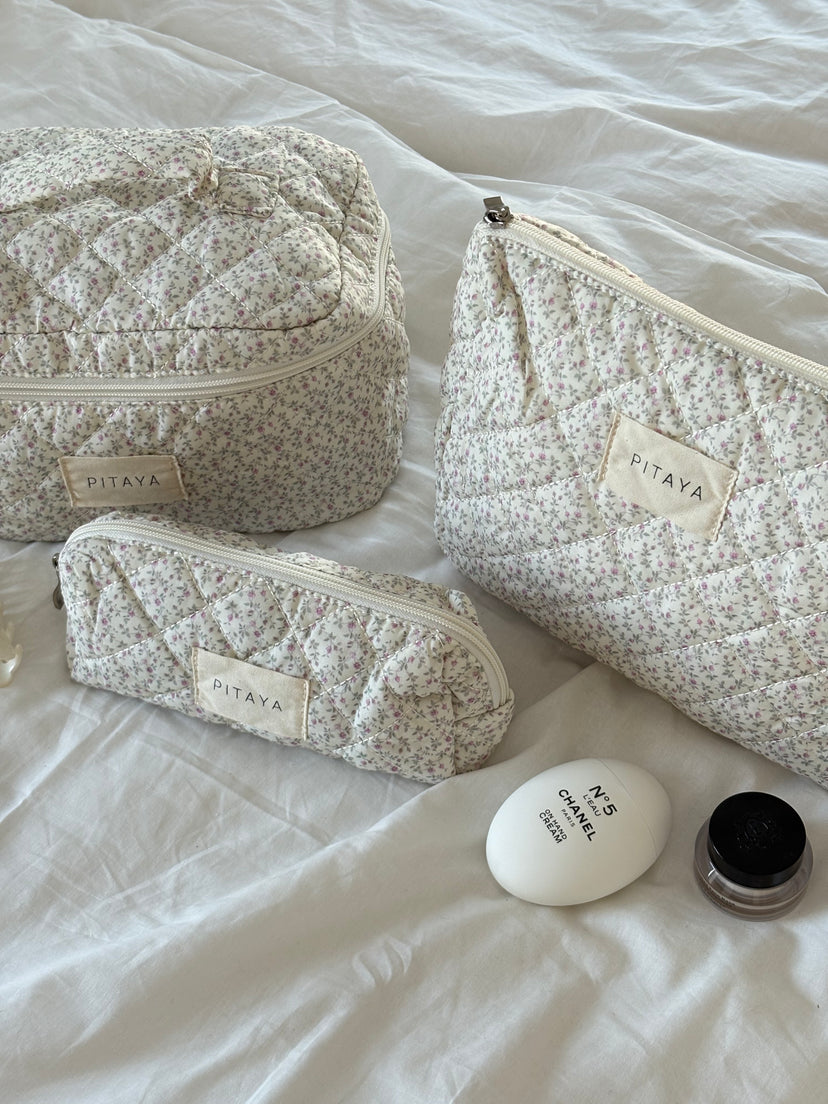 Small Makeup Bag - Purple Flower