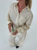 Thalia Loose Fit Shirt - Butter Yellow Stripe