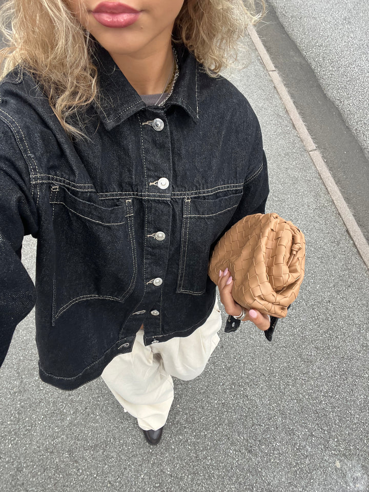 Luna Denim Jacket - Black Rinse