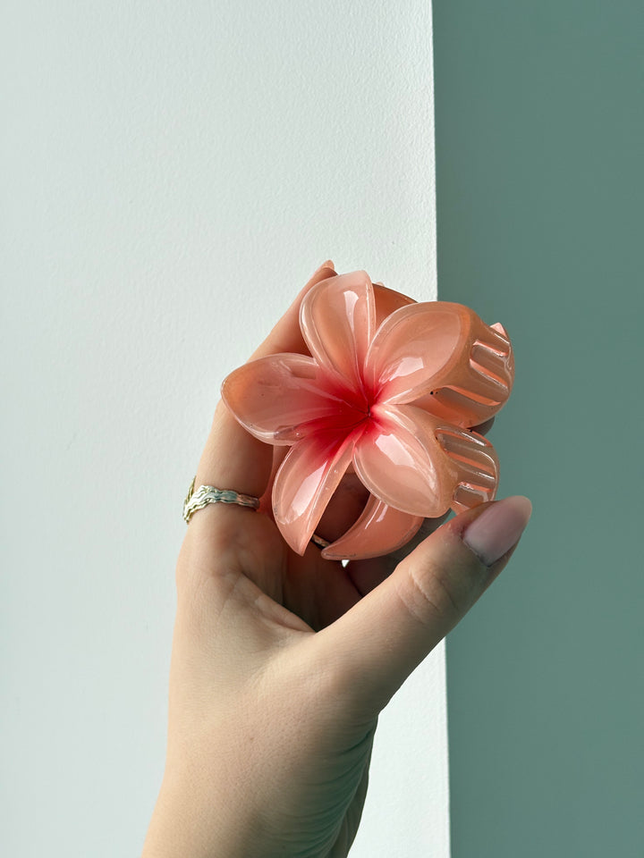 Gry Flower Hairclip - Peach
