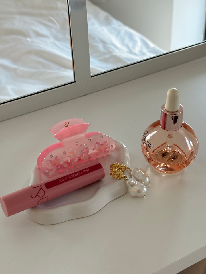 Rosa Bow Hairclip - Light Pink