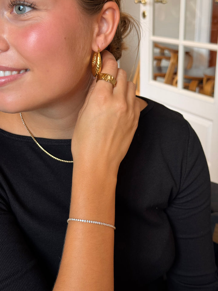 Mira Zircon Bracelet - Gold Plated