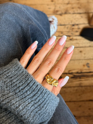 Josephine Chunky Ring - Gold Plated