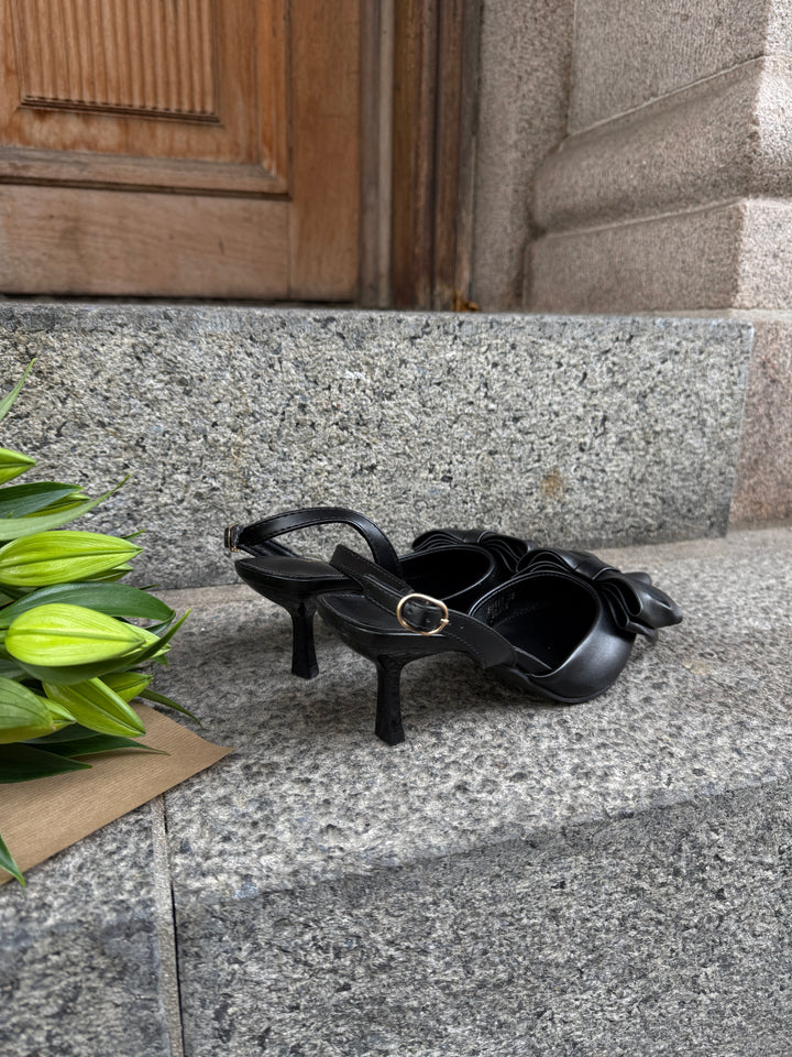 Siri Bow Slingback - Black