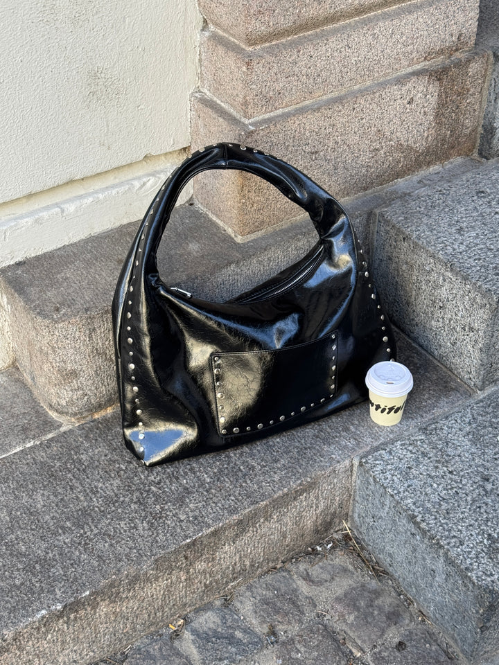 Ella Stud Bag - Black
