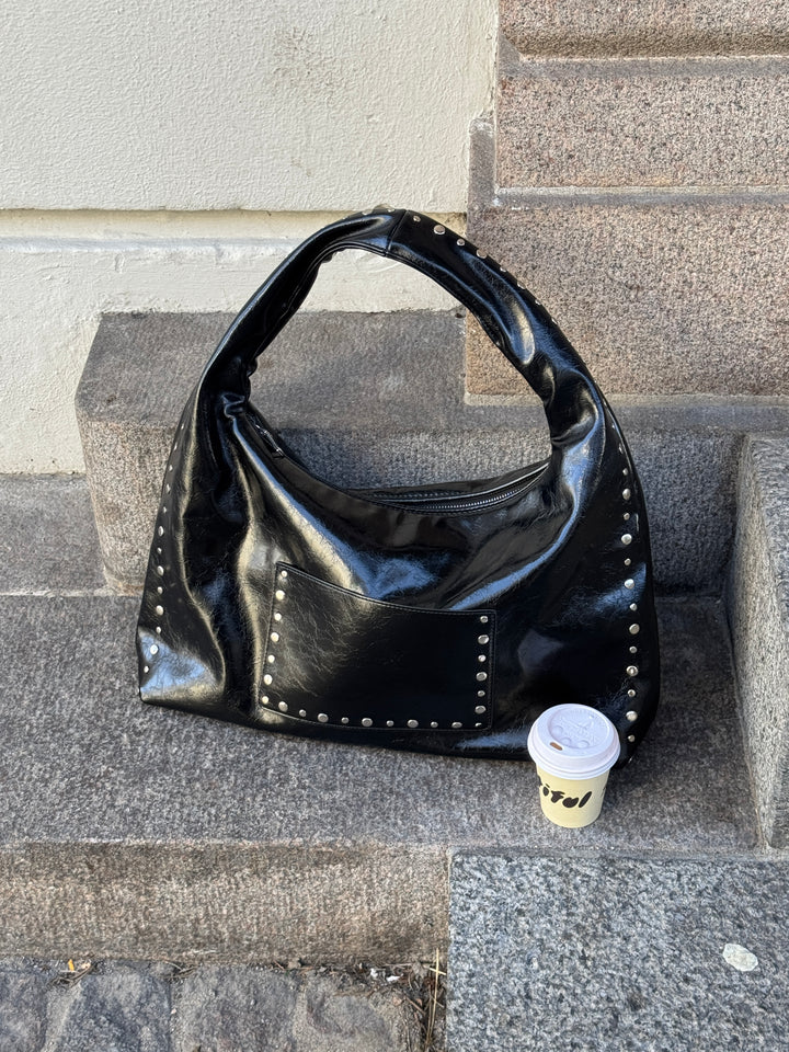 Ella Stud Bag - Black