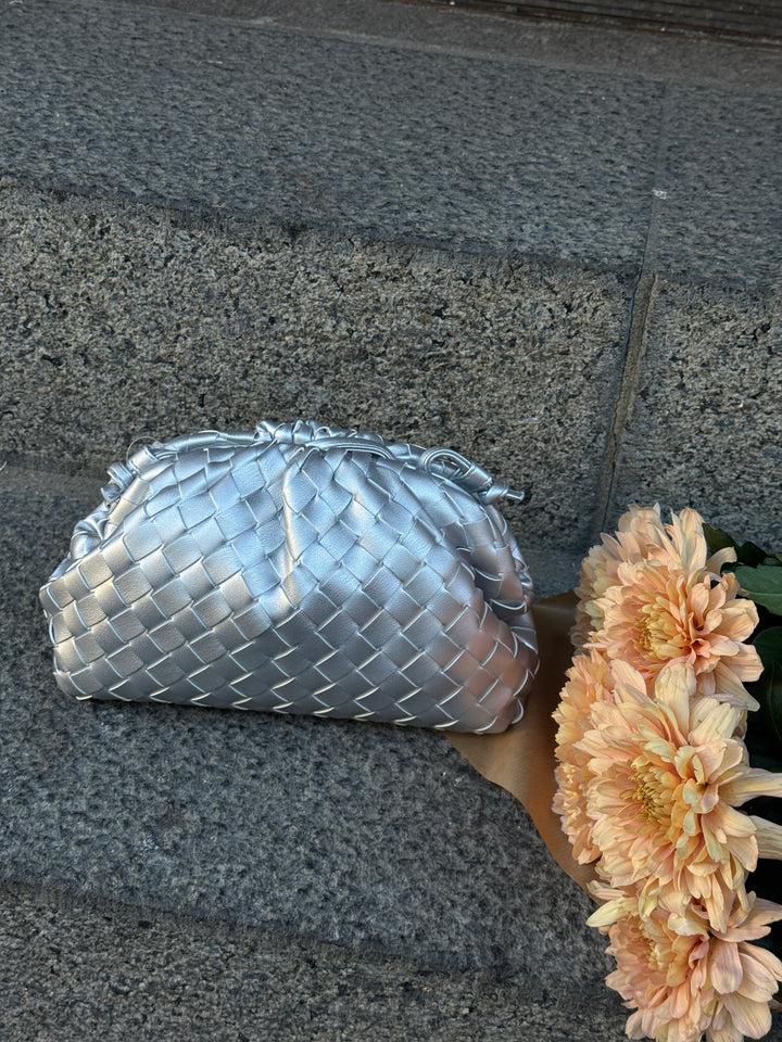 Aya Small Clutch - Silver