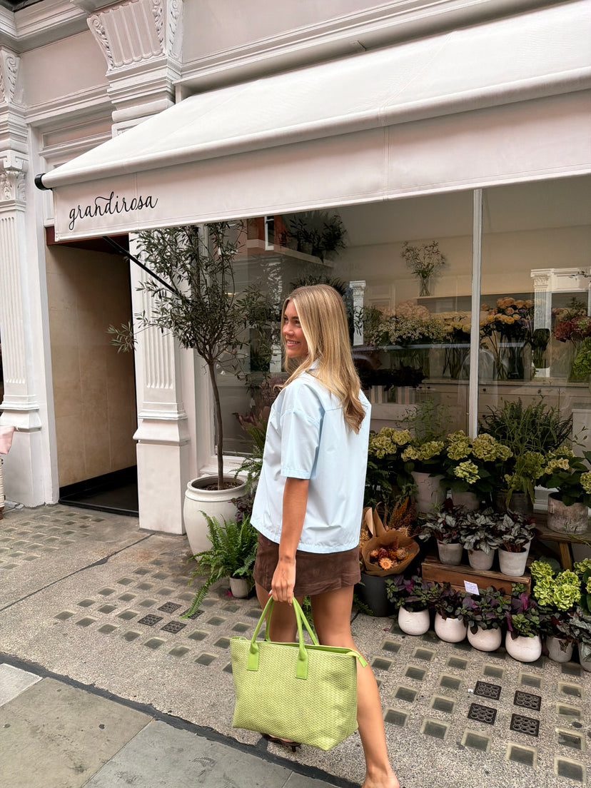 Noa Braided Bag - Matcha Green