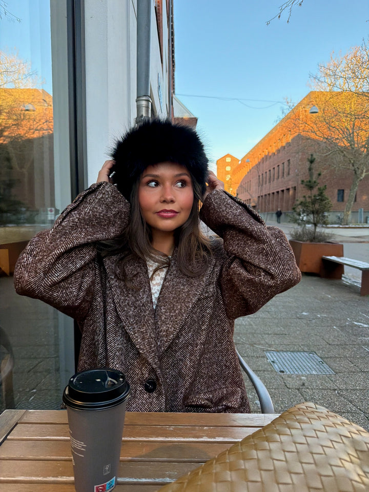 Elnora Blazer - Brown/White