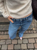 Emma Loose Fit Denim Jeans - Medium Blue