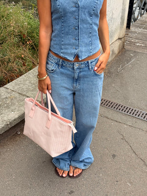 Noa Braided Bag - Baby Pink