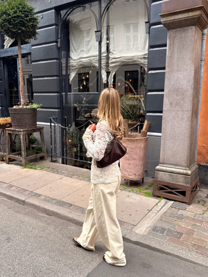 Charlotte Baguette Bag - Dark Brown