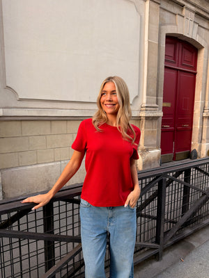 Brooklyn Essential Baby Tee - Red