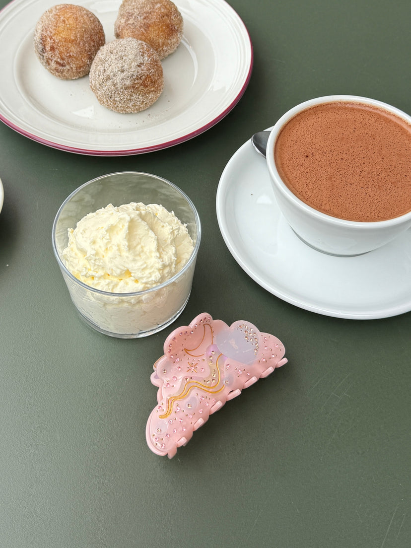 Mille Large Universe Hairclip - Light Pink