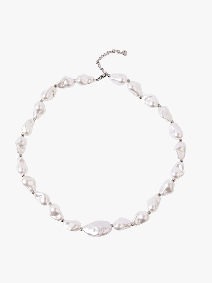 Elsa Pearl Necklace - Stainless Steel