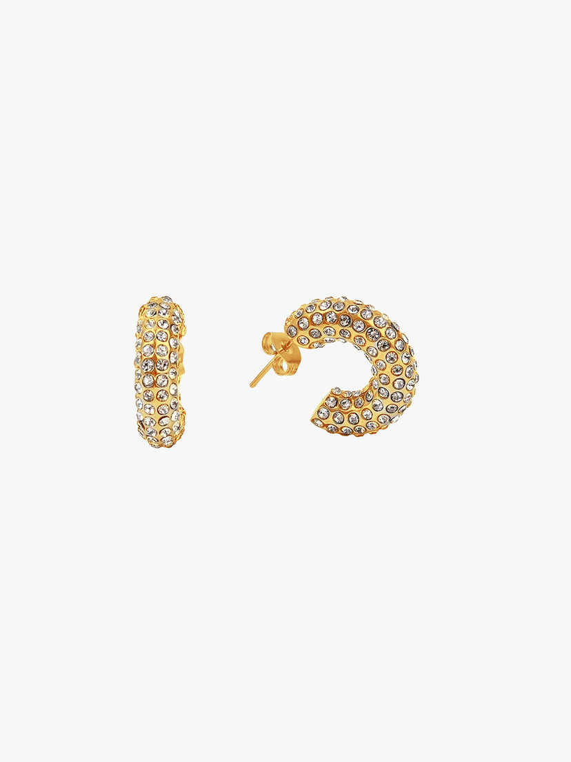 Clio Sparkle Earrings - Gold Plated