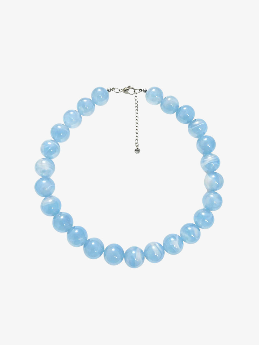 Joanna Pearl Necklace - Light Blue