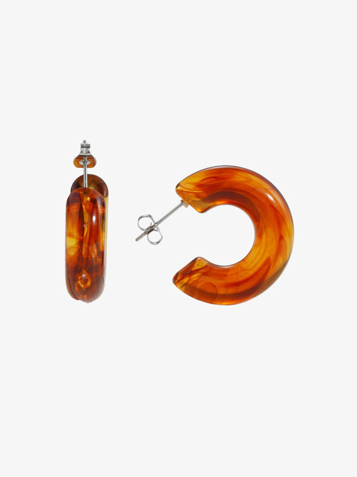 Gro Chunky Hoops - Amber Brown