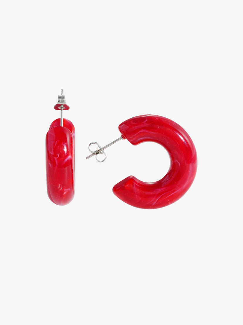 Gro Chunky Hoops - Red
