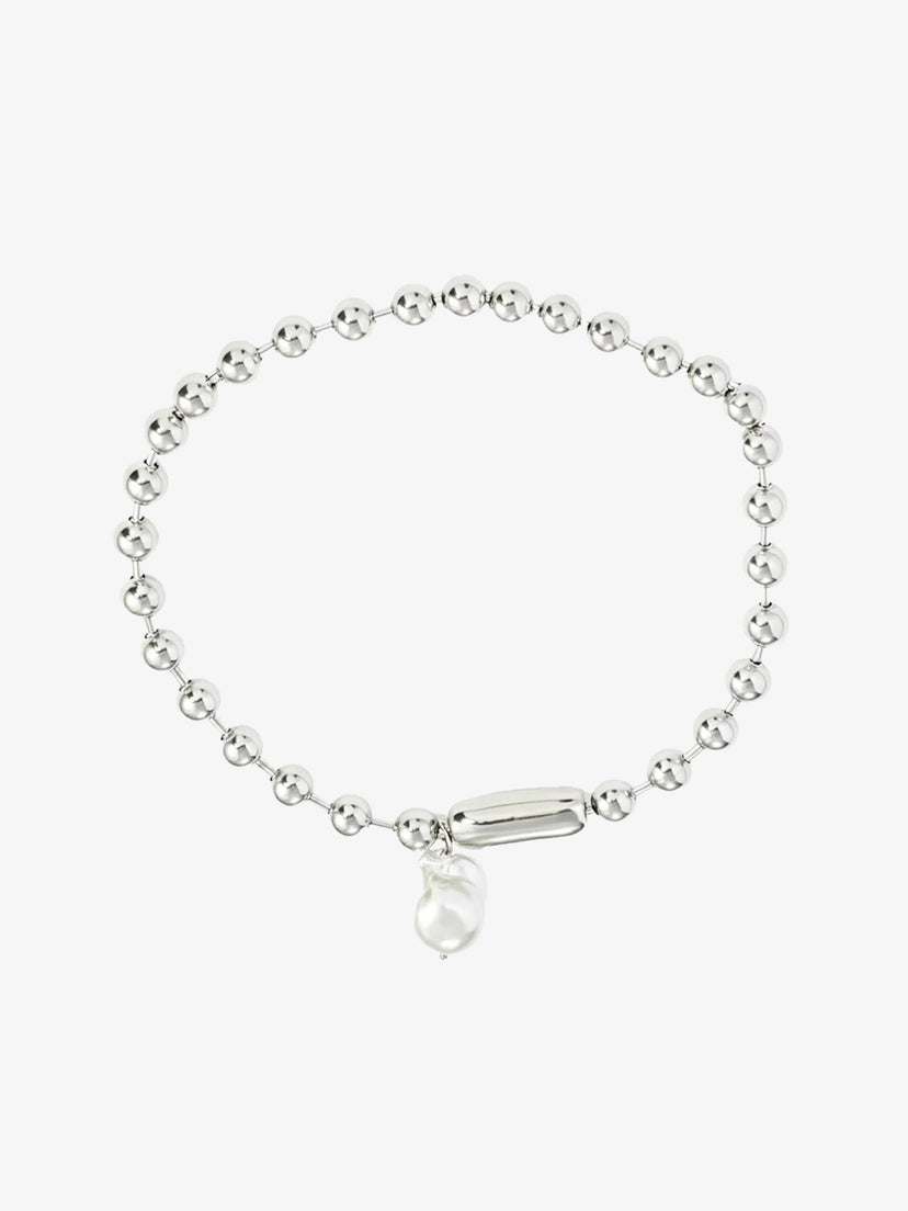 Isadora Ball Beads Necklace - Stainless Steel