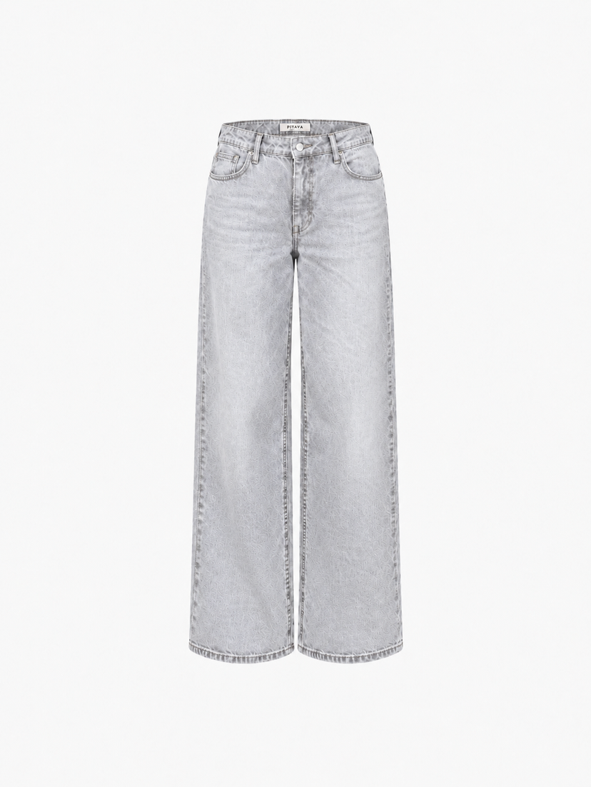 Luna Denim Jeans - Light Grey
