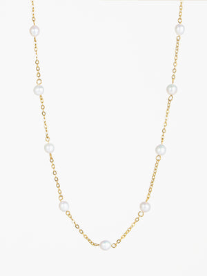 Rikke Pearl Necklace - Gold Plated