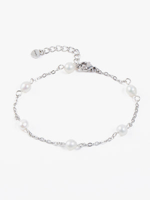 Rikke Pearl Bracelet - Stainless Steel