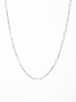 Pernille Pearl Necklace - Stainless Steel