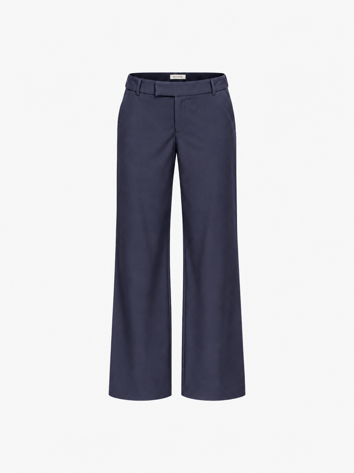 Nora Low Waist Pants - Dark Blue