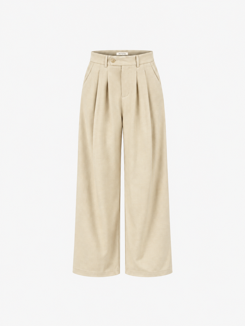 Nora Pants - Beige Melange