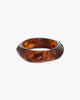 Sigga Horn Bangle Bracelet - Dark Brown