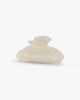 Fiona Glitter Hairclip - White