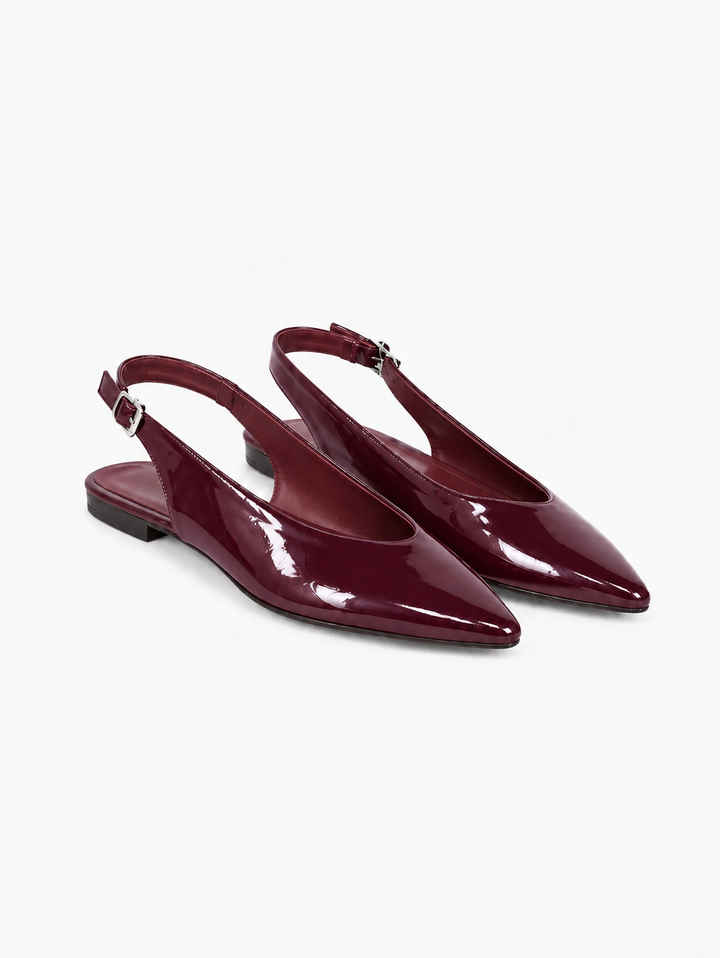 Patricia Slingback Ballerina - Shiny Plum